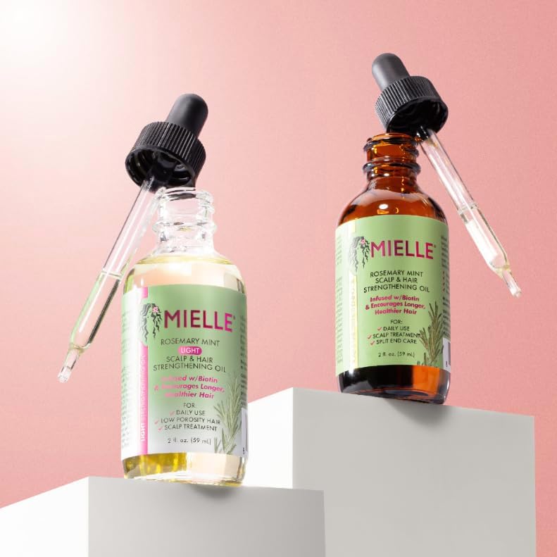 Mielle Organics Rosemary Mint Scalp & Hair Strengthening Oil for All Hair Types, 2 Ounce