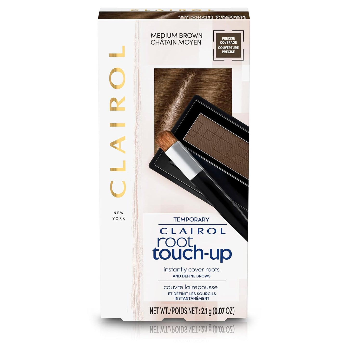 Clairol Root Touch-Up Temporary Concealing Powder, Dark Brown Hair Color, 1 Count