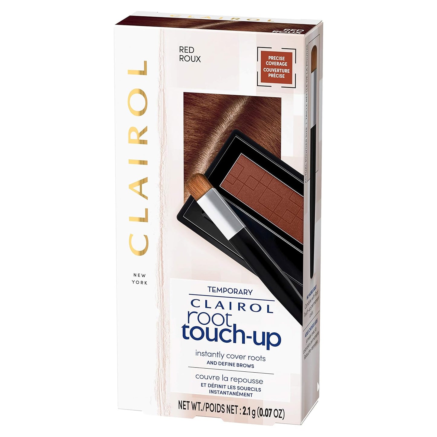 Clairol Root Touch-Up Temporary Concealing Powder, Dark Brown Hair Color, 1 Count
