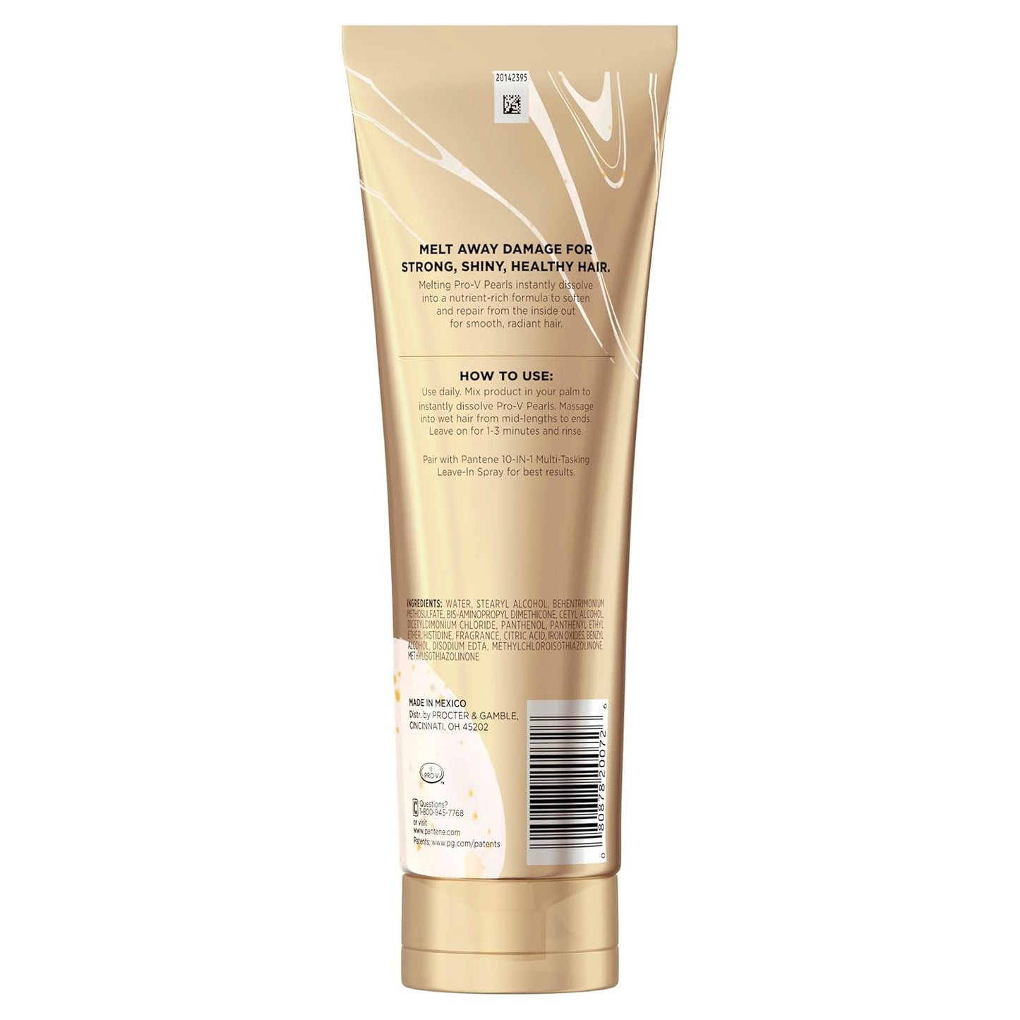 Pantene Miracle Rescue Deep Conditioner - Melting Pro-V Pearls for Dry, Damaged or Color-Treated Hair, Softens and Repairs, 8.0 oz