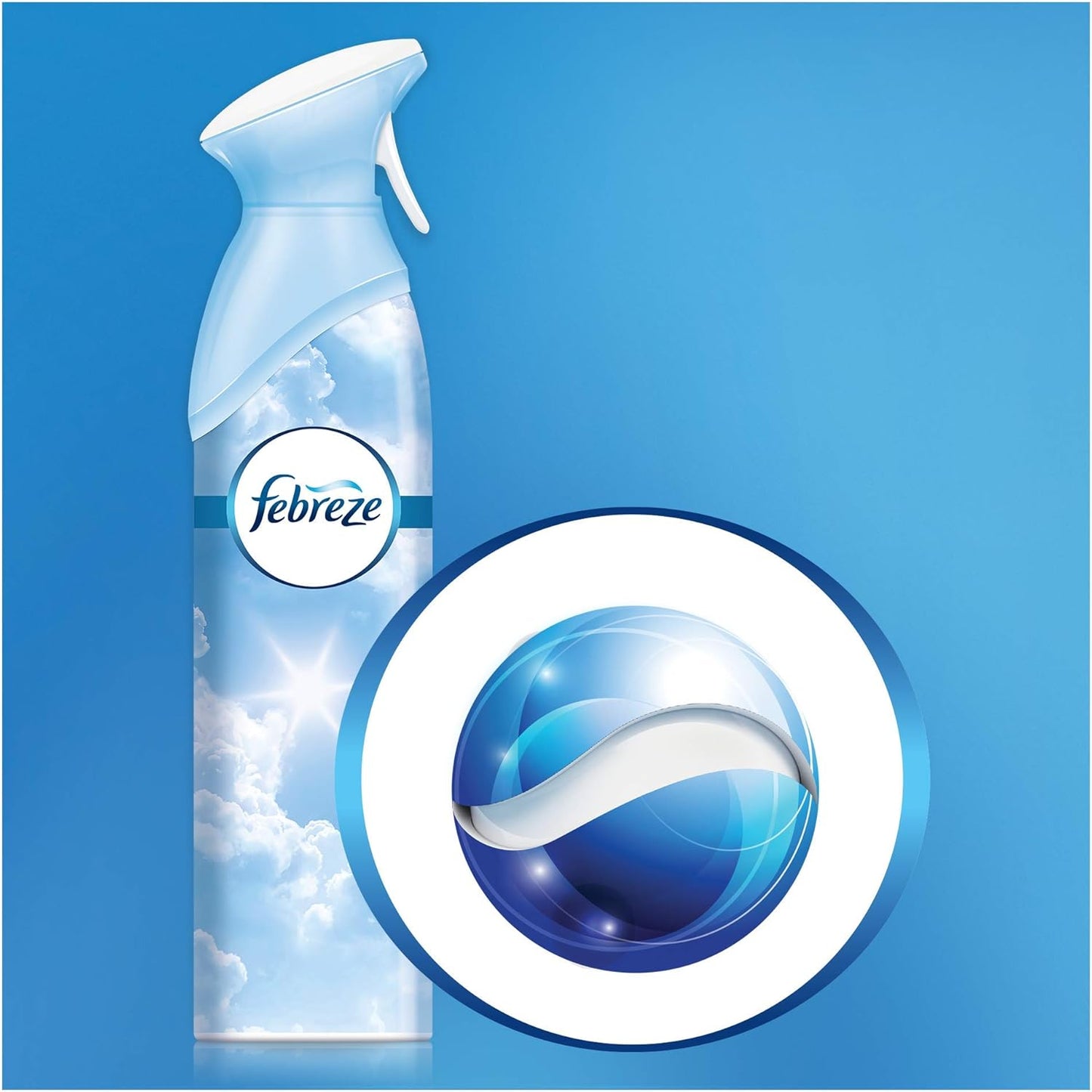Febreze Air Freshener Spray, Linen & Sky, Odor Eliminator for Strong Odors, 8.8 Oz (2 Count)