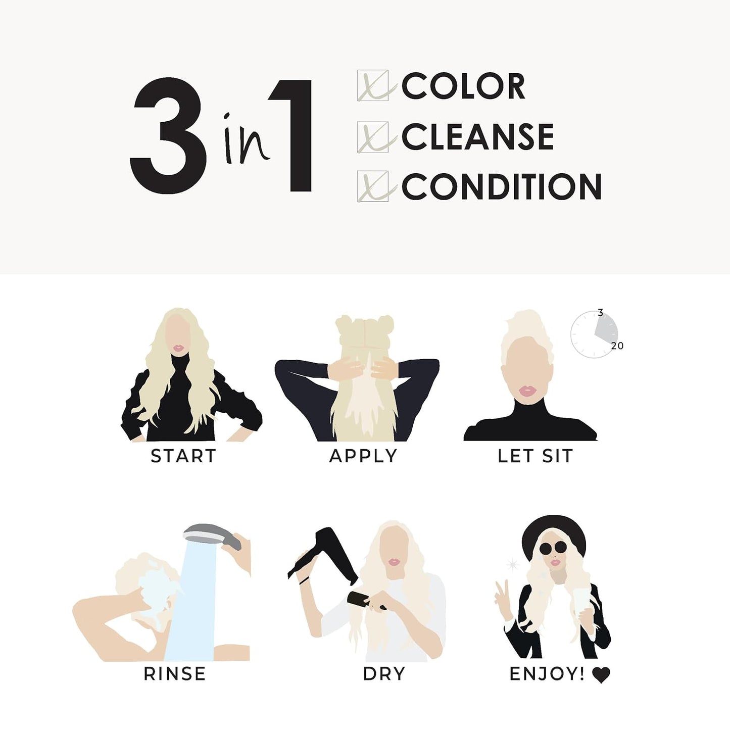 Keracolor Clenditioner Hair Dye (22 Colors) Semi Permanent Hair Color Depositing Conditioner, 12 Fl Oz