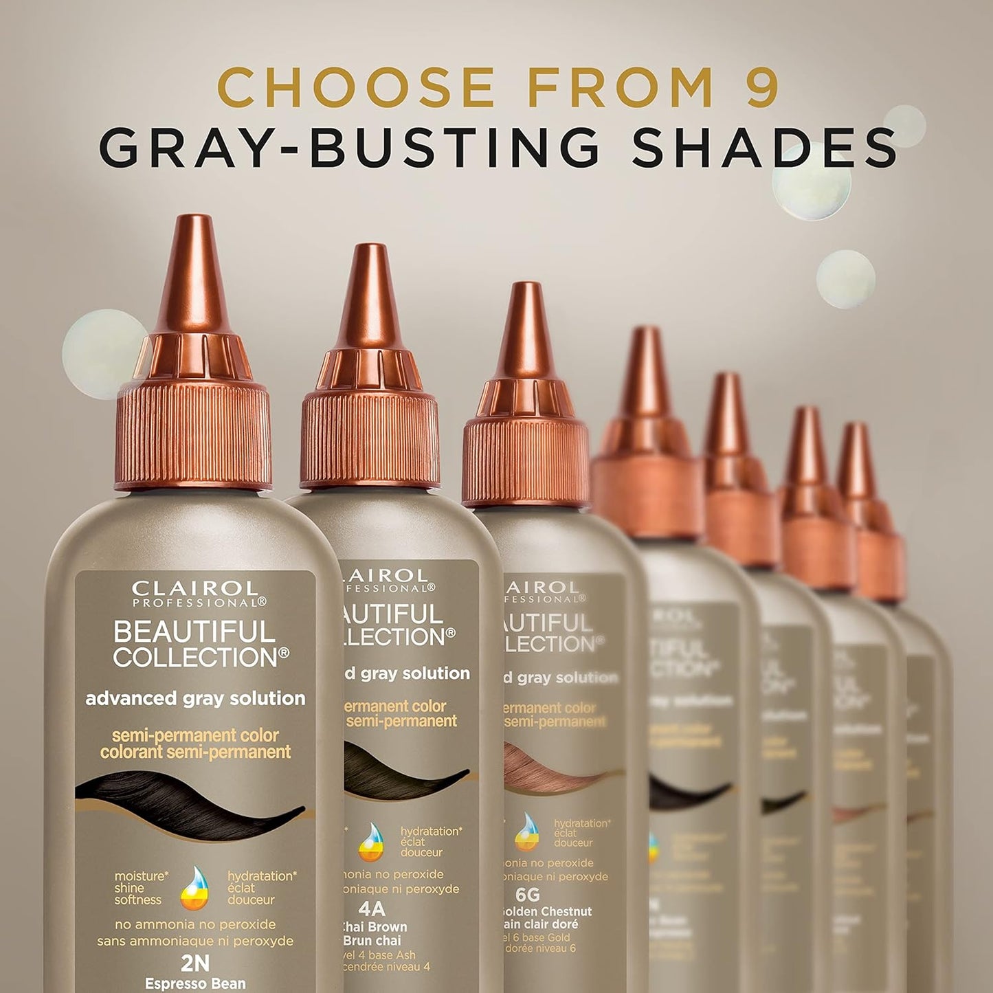 Clairol Professional Beautiful Advanced Gray Solutions, Semi-Permanent Hair Color for Gray Coverage