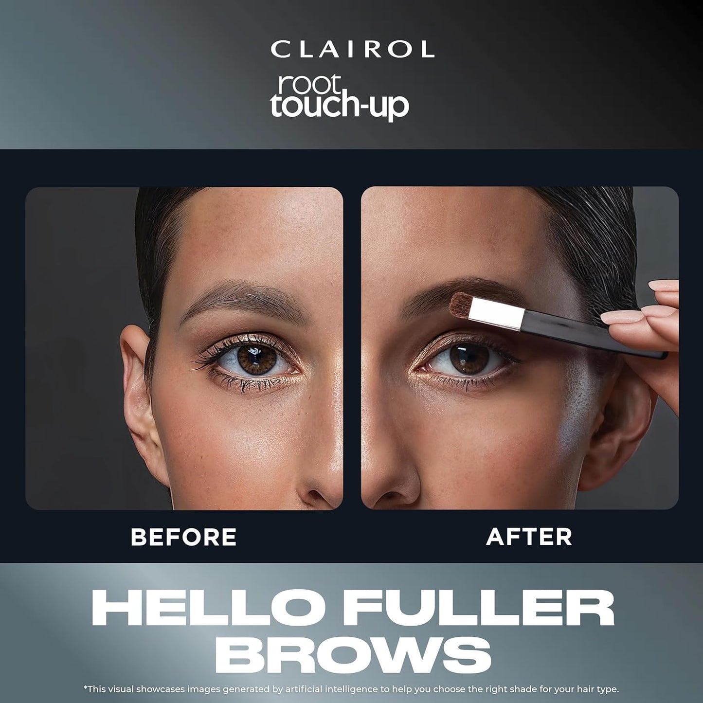 Clairol Root Touch-Up Temporary Concealing Powder, Dark Brown Hair Color, 1 Count