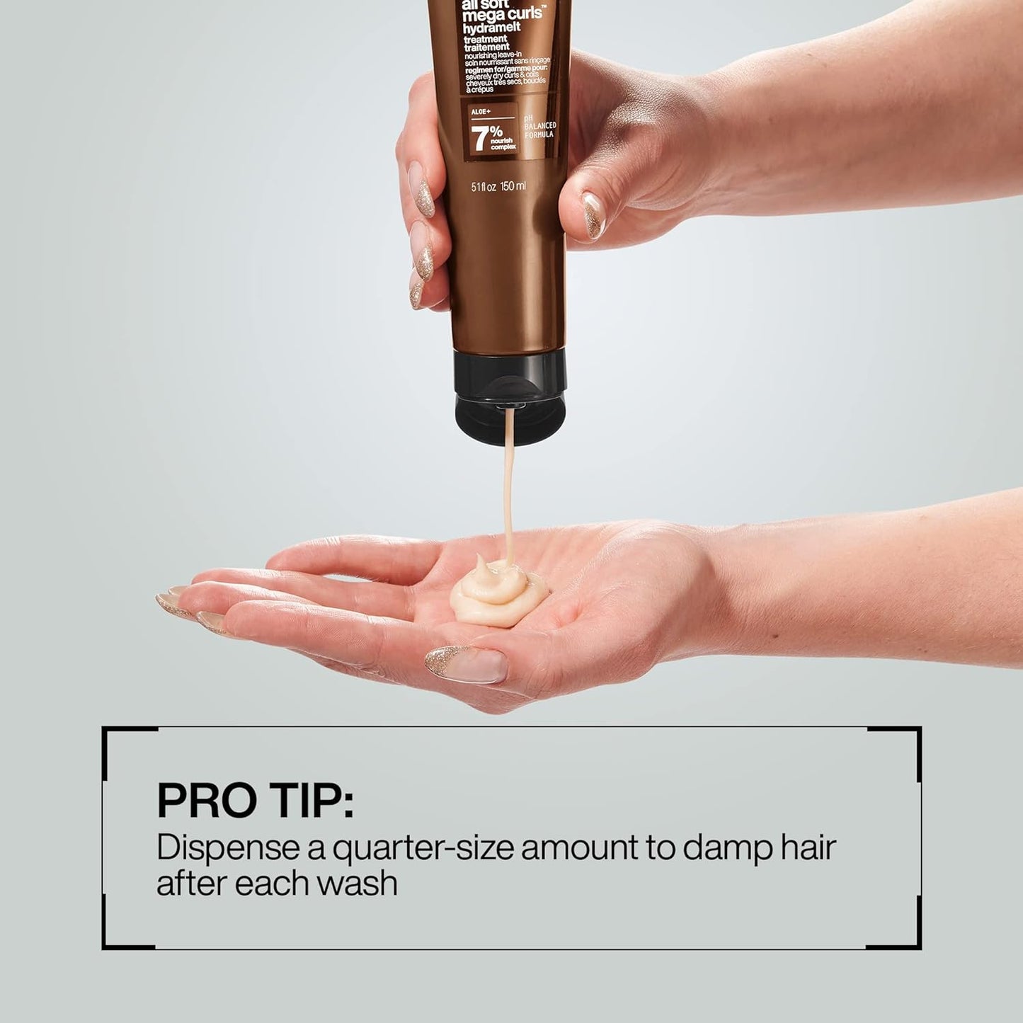 Redken All Soft Mega Curls Hydramelt Leave-In Treatment | For Extremely Dry Hair | For Curly & Coily Hair | Ultra Moisturizing Hair Lotion Enhances Shine | With Aloe Vera