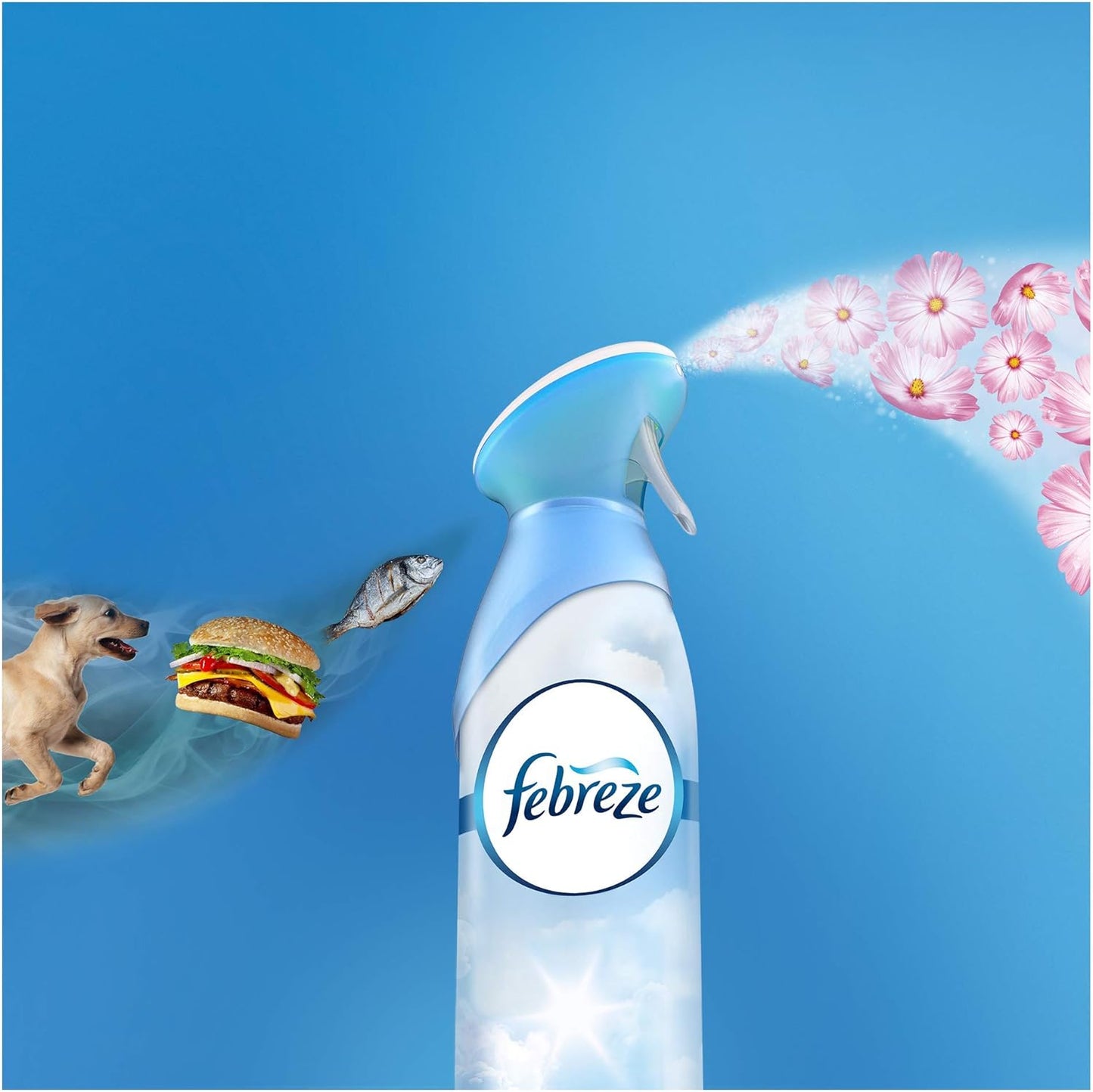 Febreze Air Freshener Spray, Linen & Sky, Odor Eliminator for Strong Odors, 8.8 Oz (2 Count)