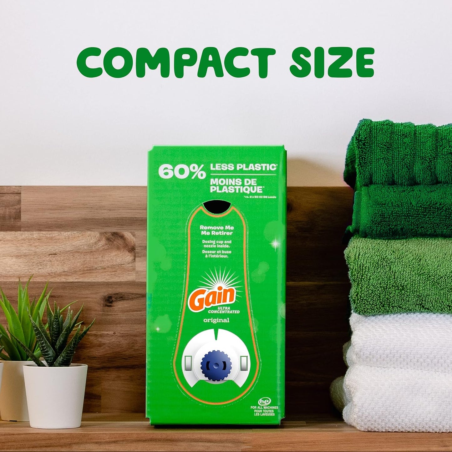 Gain + Aroma Boost Laundry Detergent Liquid, Original Scent, 107 Loads, 154 fl oz, HE Compatible Laundry Soap with Febreze and Oxi