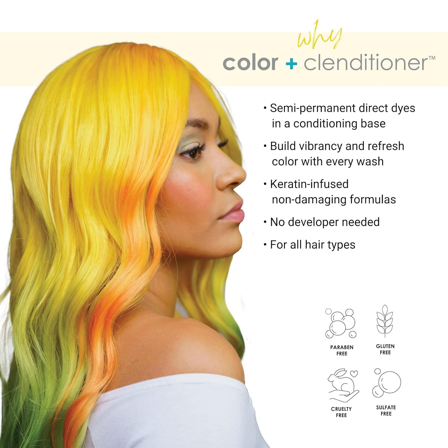 Keracolor Clenditioner Hair Dye (22 Colors) Semi Permanent Hair Color Depositing Conditioner, 12 Fl Oz
