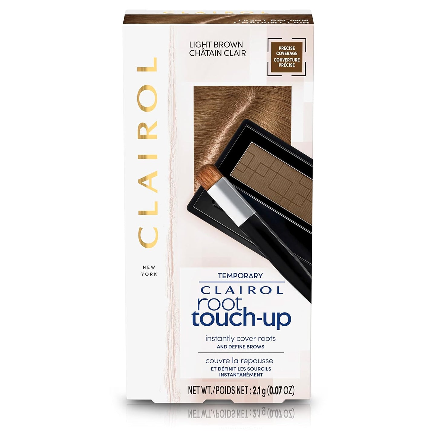 Clairol Root Touch-Up Temporary Concealing Powder, Dark Brown Hair Color, 1 Count