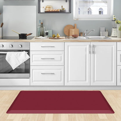 KitchenClouds Kitchen Mat Cushioned Anti Fatigue Rug 17.3"x28" Waterproof, Non Slip, Standing and Comfort Desk/Floor Mats for House Sink Office (Black)
