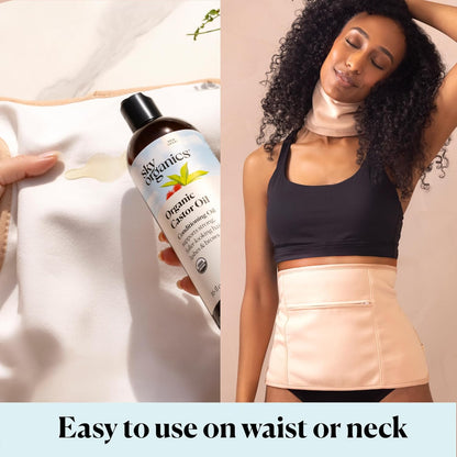 Sky Organics Organic Castor Oil, 100% Pure, Hexane Free, Cold-Pressed to Support Stronger, Fuller-Looking Hair, Eyelashes & Eyebrows,Good for Castor Packs, Navel Oiling, Carrier Oil Use, 16 fl oz