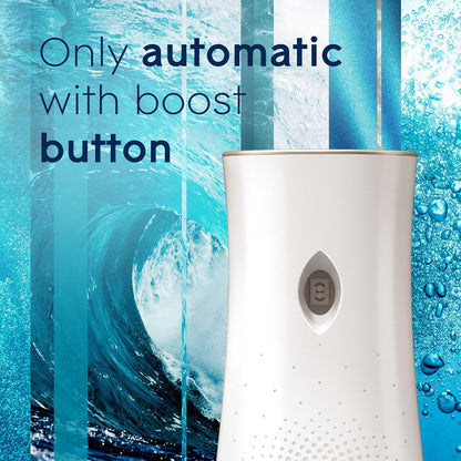 Glade Automatic Spray Refill and Holder Kit, Air Freshener for Home and Bathroom, Clean Linen, 6.2 Oz, 2 Count