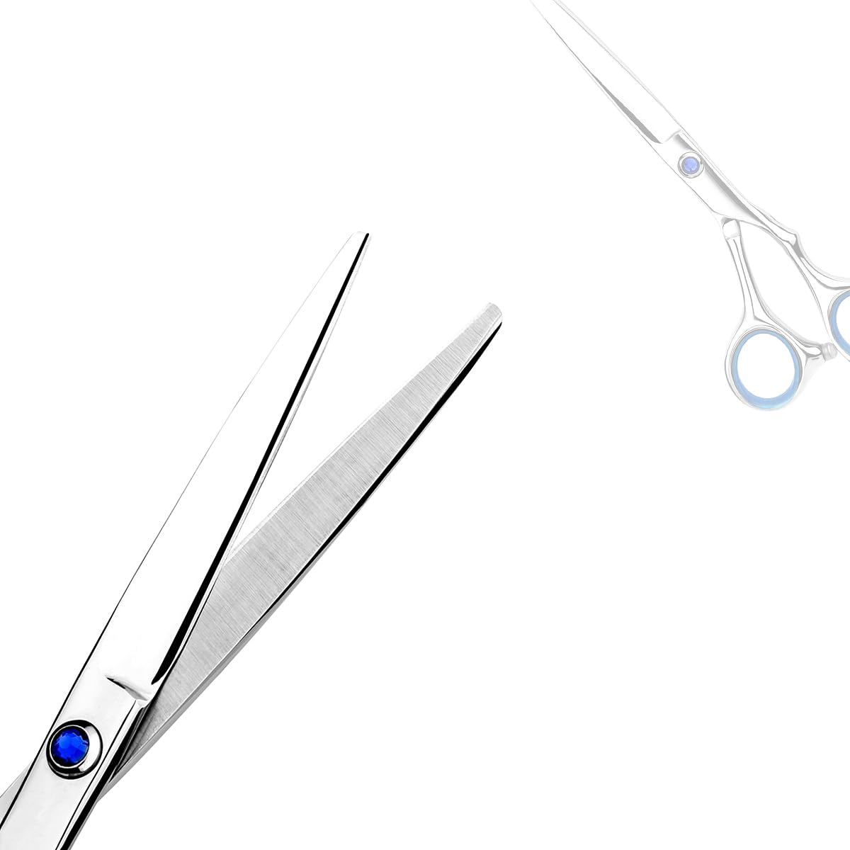 Hair Cutting Scissors Professional Home Haircutting Barber/Salon Thinning Shears Kit with Comb and Case for Men/Women (Silver)