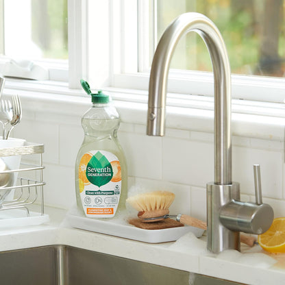 Seventh Generation Dish Soap Liquid, Fragrance Free, 19 oz, Pack of 6