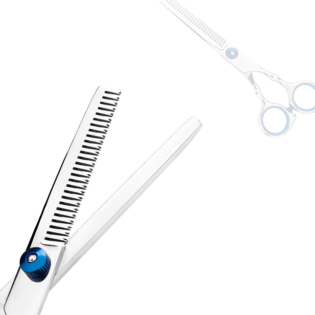 Hair Cutting Scissors Professional Home Haircutting Barber/Salon Thinning Shears Kit with Comb and Case for Men/Women (Silver)