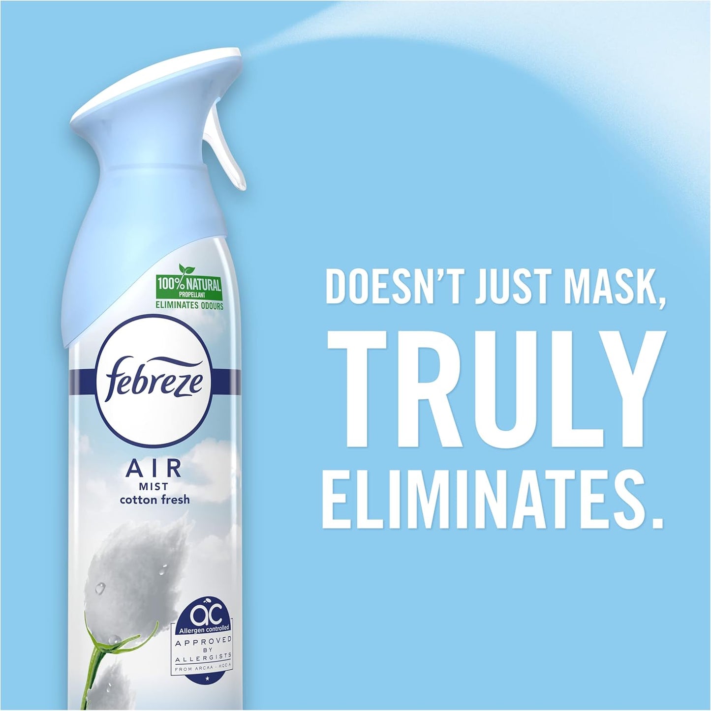 Febreze Air Freshener Spray, Linen & Sky, Odor Eliminator for Strong Odors, 8.8 Oz (2 Count)