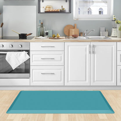 KitchenClouds Kitchen Mat Cushioned Anti Fatigue Rug 17.3"x28" Waterproof, Non Slip, Standing and Comfort Desk/Floor Mats for House Sink Office (Black)